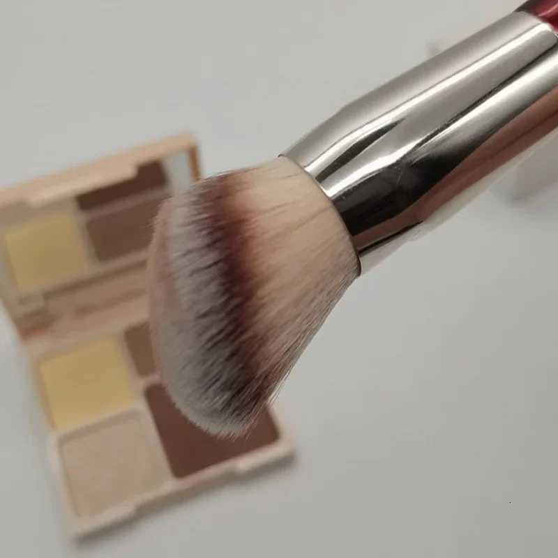 1pc 101 Contoured Foundation Makeup Brushes Angled Liquid Base Concealer Makeup Brushes Red Wood Handle Cosmetic Tools 506 XJ2500716