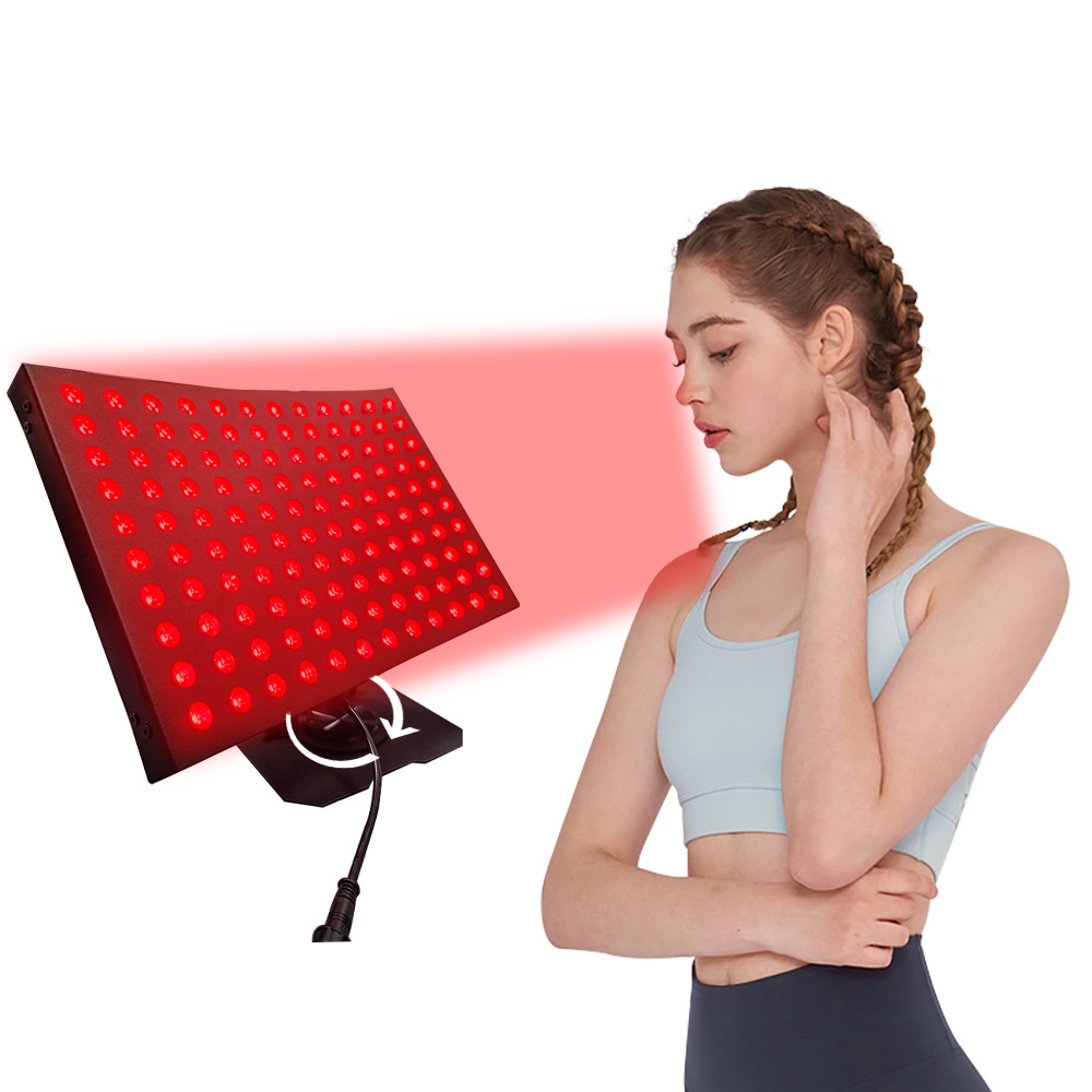 Curved Design LED Light Therapy Panel 660nm 850nm Infrared Facial Red Light Portable for Home Use Pain Relief