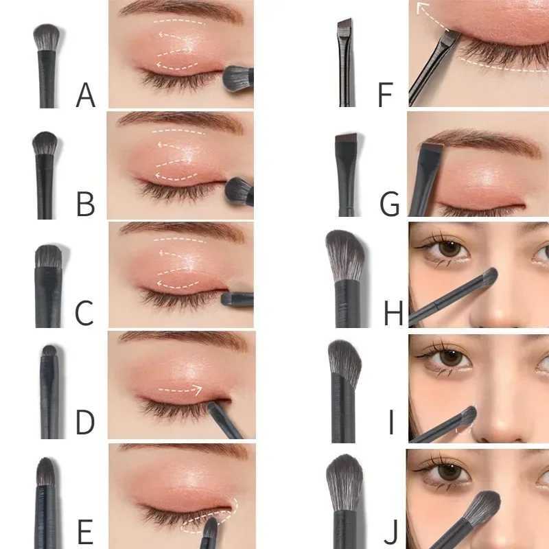 Natural Material Professional Makeup Brush Set Eye Shadow Powder Foundation Blush Contour Shadow Mixed Makeup Beauty ToolXJ2500716