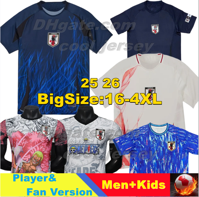 XXXL 4XL 25 26 Japan National Football Team Soccer Jerseys 2024 2025 2026 AYASE KUBO ENDO TANAKA KAMADA KAWAMURA Player Version Men Uniforms Football Shirts Kids Kits