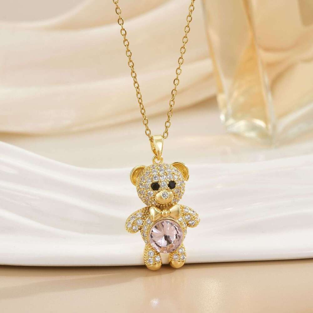 Sweet Forest Style Necklace For Women, Non-Fading, Unique Design, Fashion Pendant, Versatile, Elegant Titanium Steel Clavicle Chain Jewelry 778
