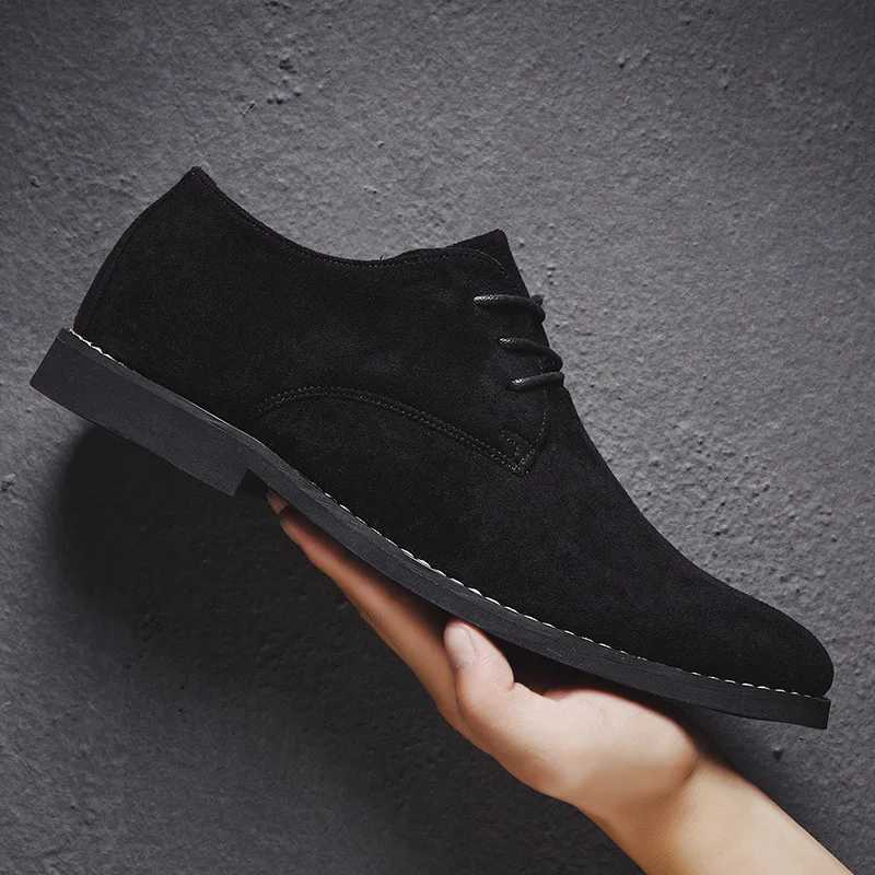 Men Shoes England Trend Casual Shoes Men Suede Oxford Wedding Leather Dress Shoes Men Flats Mens Shoes Plus Size W250716