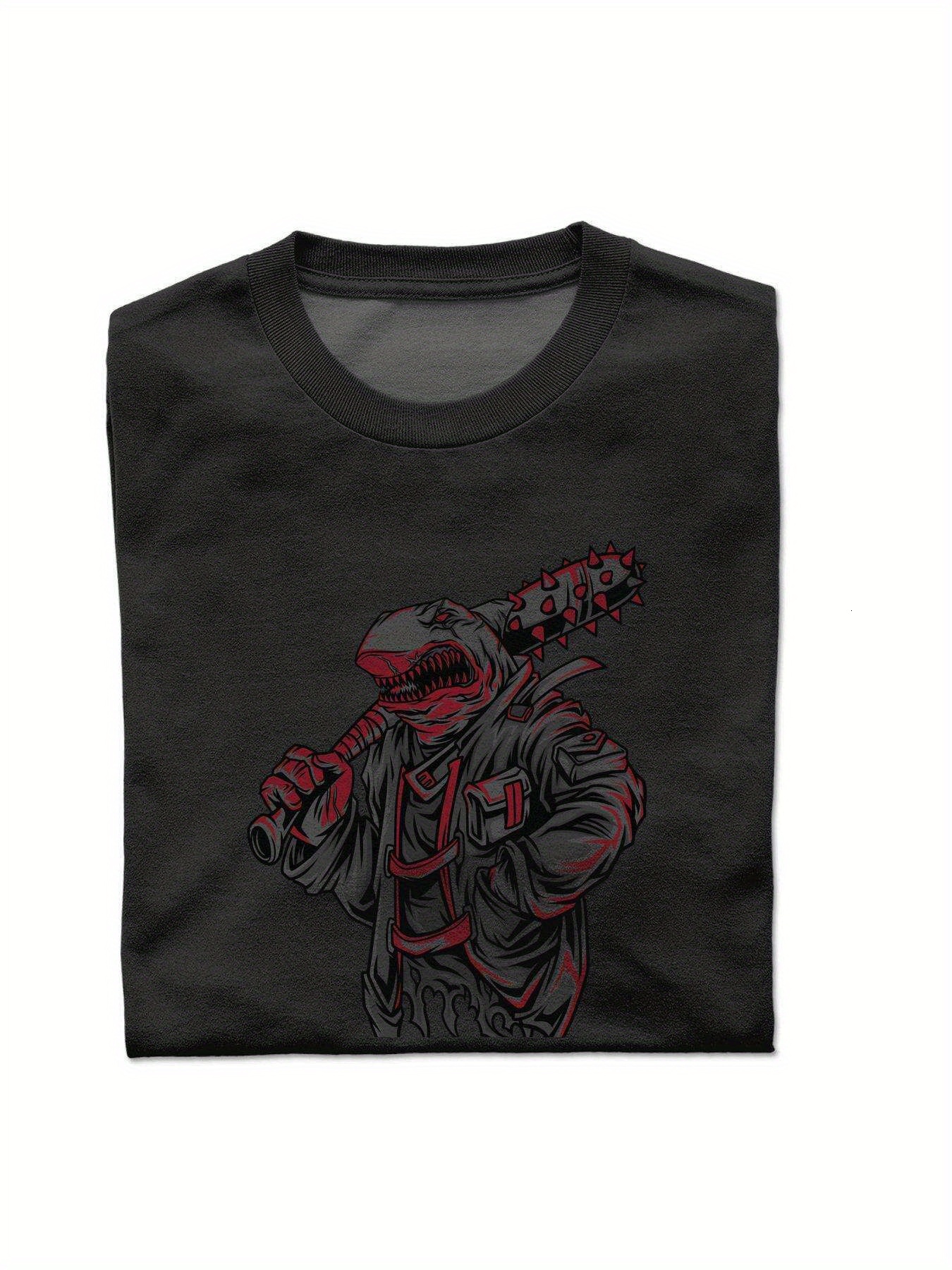 VogueEpoch Men Cotton tiger S-3XL T Shirts White Adult 180g black Short sleeve Graphics Round collar Wed 31