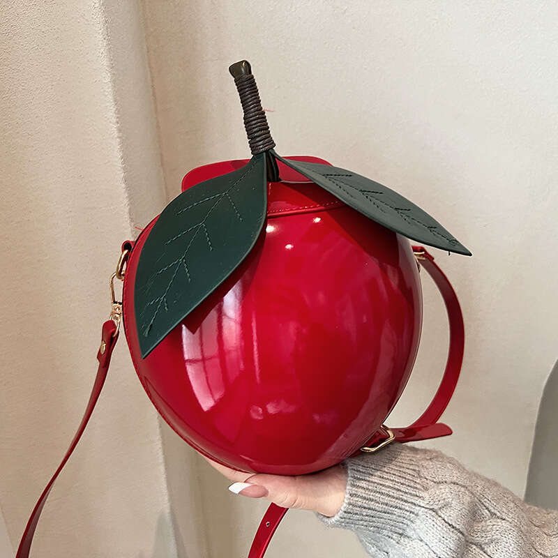 Personalized Creative Watermelon 2025 Cute Sweet Girl Fashion Niche Design Stylish Single Shoulder Crossbody Small Round Bag
