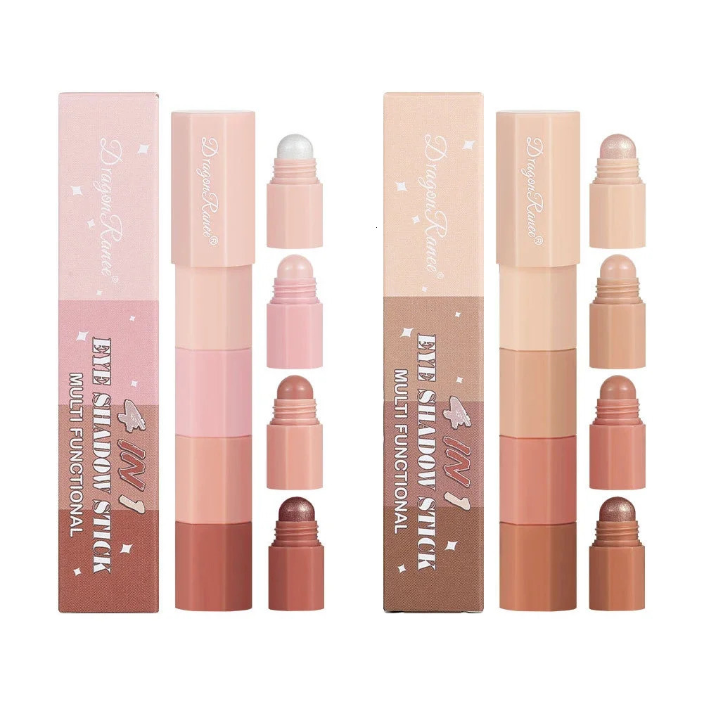 Eyeshadow Pencil Kit Velvet Matte Pigment Shimmer Highlight Makeup Combination Pink Brown Mini Eye Shadow Pen Cosmetic 250712