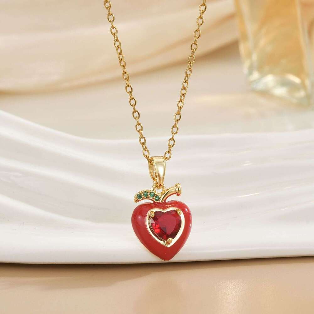 High-Quality Elegant Full Zircon Copper Micro-Inlaid Necklace For Women, Real Gold Plated Simple Internet Celebrity Exquisite Clavicle Chain Choker C2