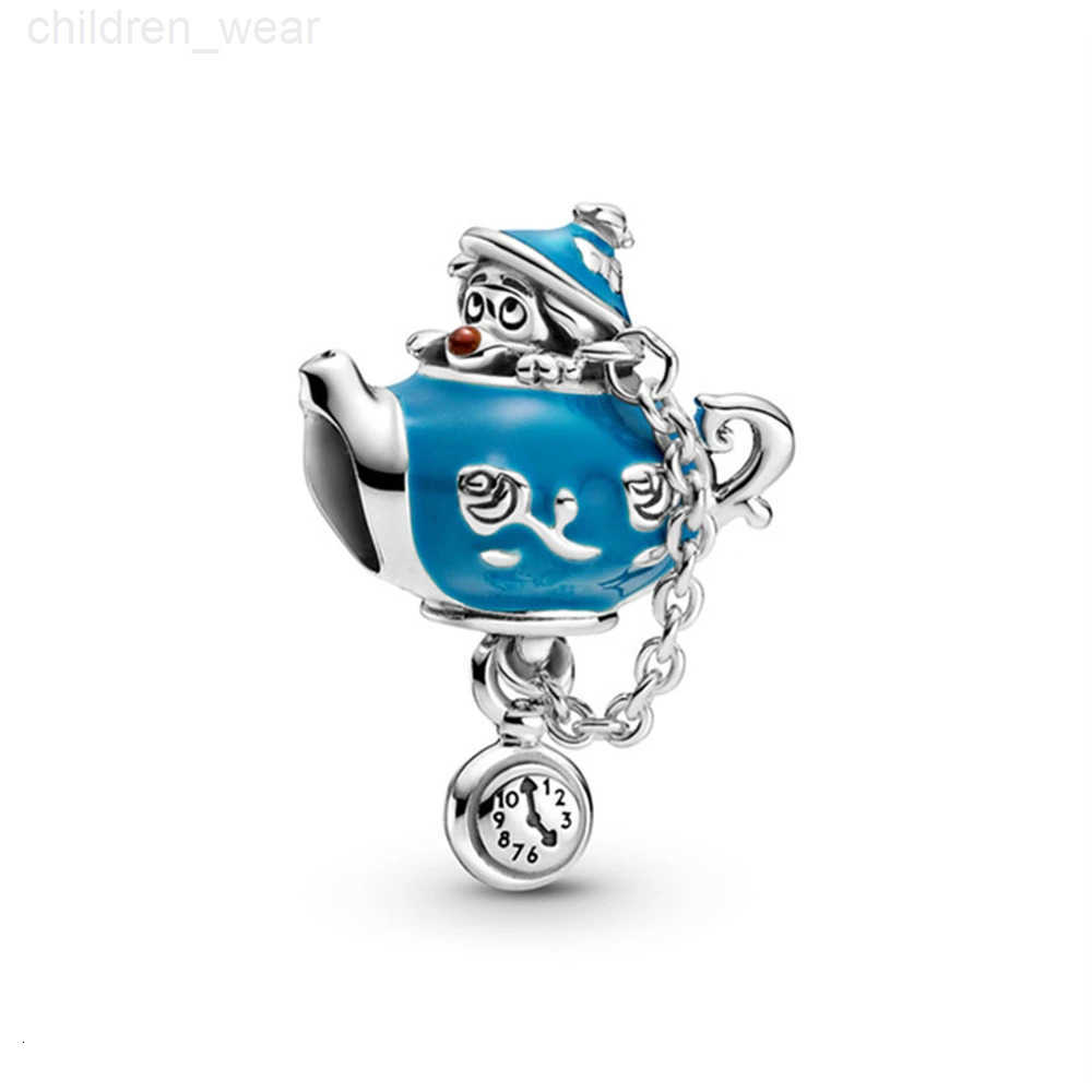 Disney 925 Sterling Silver Alice In Wonderland Cat Charm of ley 925 Chain Beaded Fits Original Bracelet DIY Ladies Jewelry W20250716