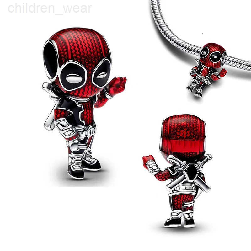 Disney Collection Original Bracelet Iron Man Spider Man Pendant Gift Charms Silver 925 Silver Deadpool Wolverine Charm Beads W20250716