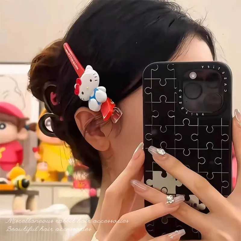 Sanrio Hello Kitty Hairpins Pin Cute Anime Cartoon Kuromi Cinnamoroll My Melody Barrettes Kawaii Hair Accessories Holiday Gifts w250716