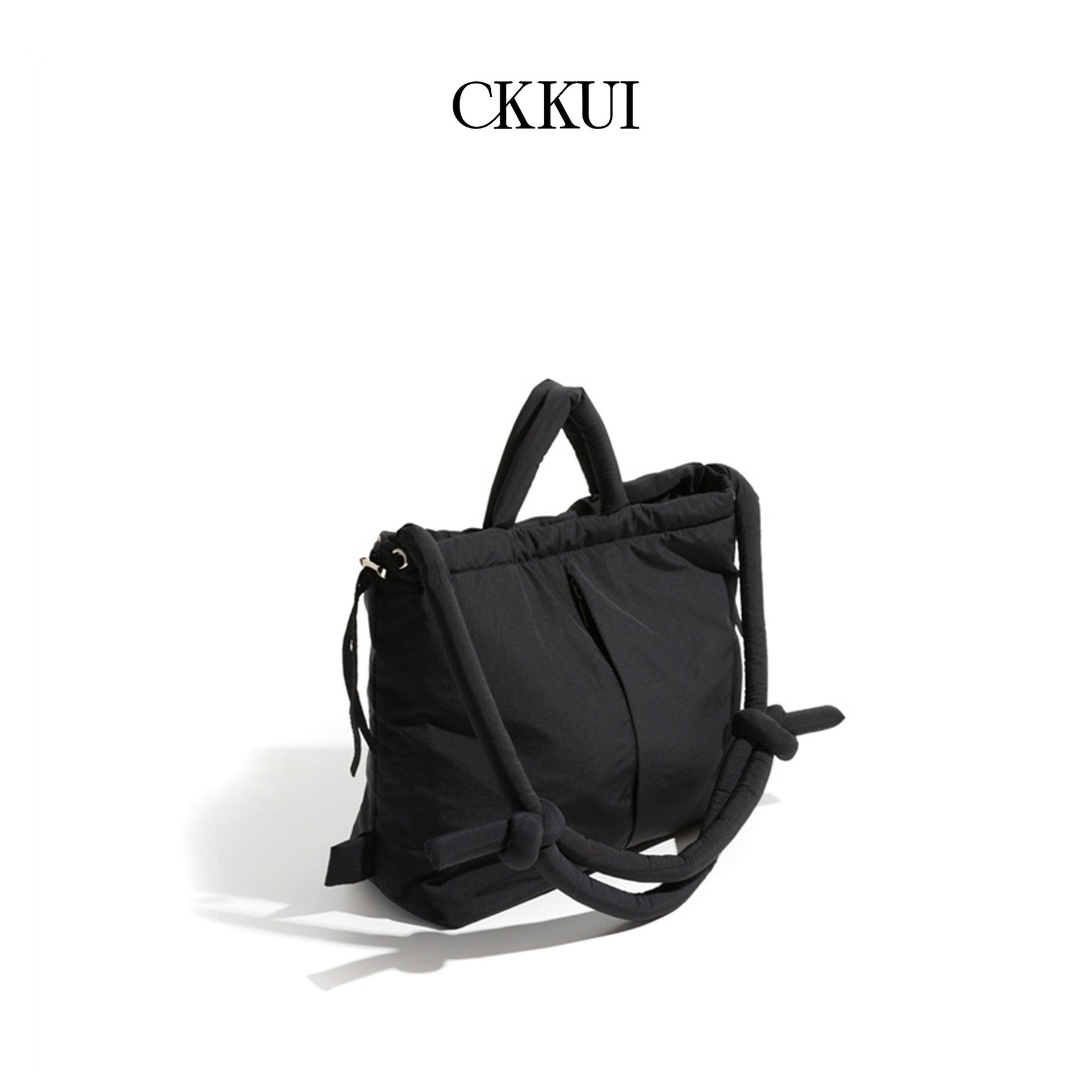 Casual nylon padded tote bag designer soft puffer women shoulder crossbody bags Simple Vintage large capacity handbags 2023