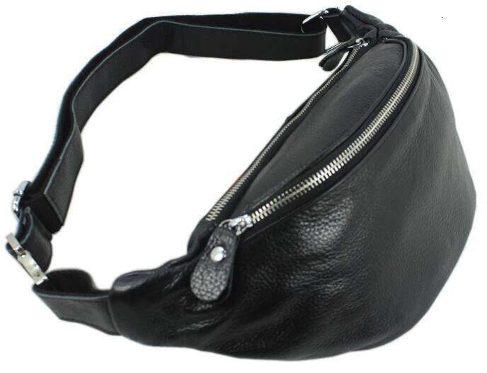 Fashion Genuine for men fanny Leather pack bum bag money belt waist pouch molle pochete