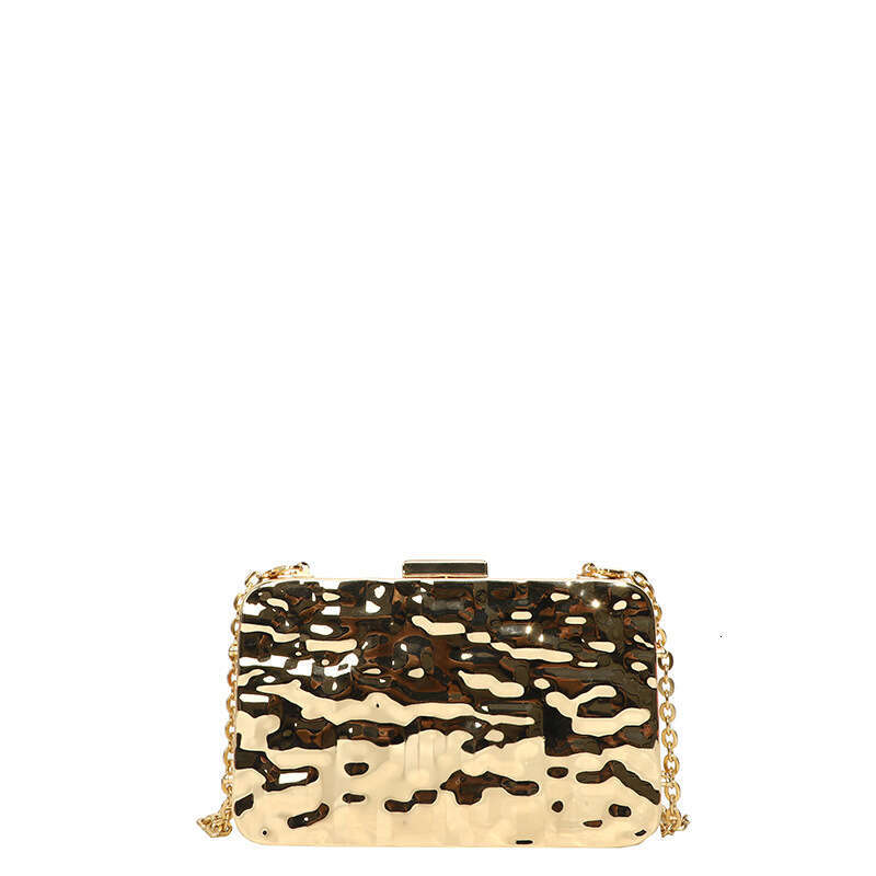 Acrylic Shell 2025 New Fashion Ice Crack Pattern Internet Celebrity Single Shoulder Women's Chain Evening Bag Trendy