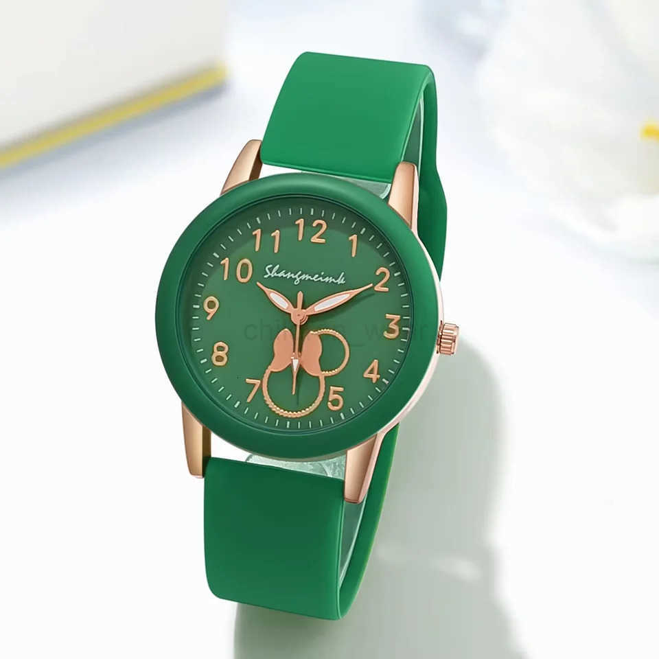 Disney 1pc Womens Watch Casual Silicone Strap Material Digital Scale Quartz Watch W20250716