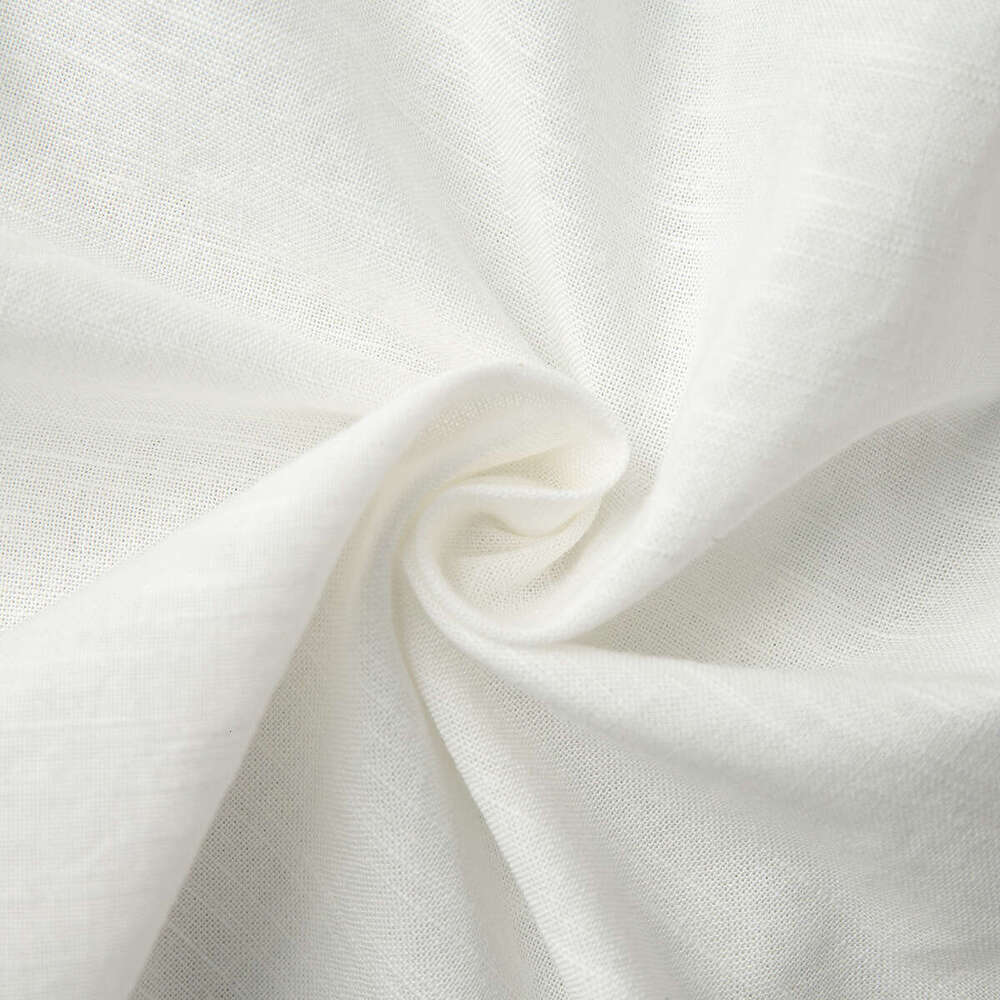 Cotton Linen Robe For Women Spring Summer New Tie Casual Comfortable Beach Dress B5