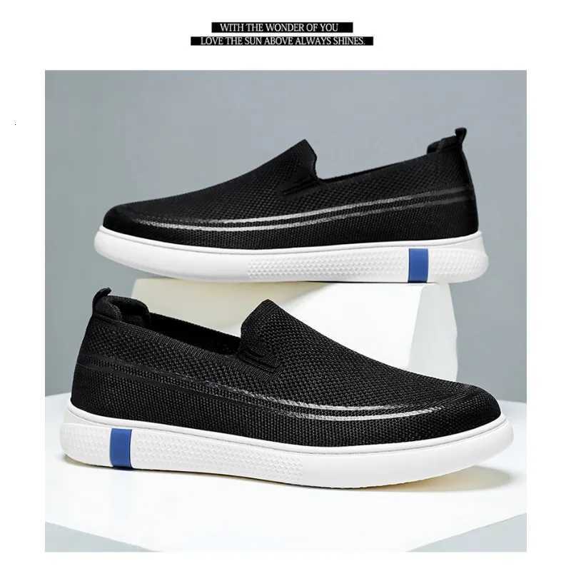 Mens Spring New Knitted Breathable Single Shoes Dads Shoes Mens Casual Shoes Comfortable Mens Shoes Sneakers W250716