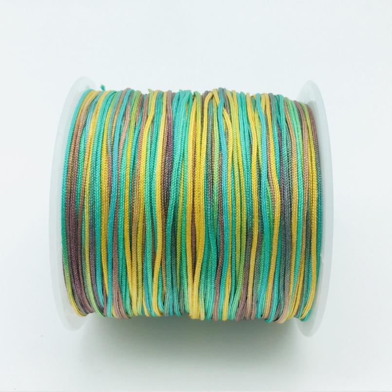 72 No. Gradient Dyed Jade Thread 0.8mm Multicolor Dragon Boat Festival Red Pendant Taiwan DIY Weaving Rope Chinese Knot