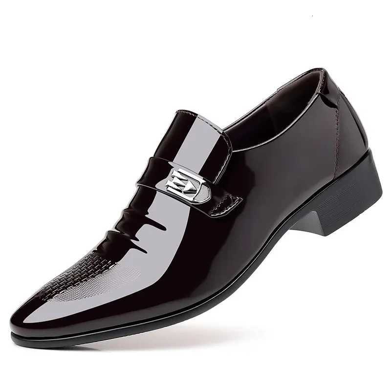 Brand New Leather Shoes Men Casual Business Shoes Office Work Shoes Men Party Wedding Oxford Pointed Toe Loafers Y250715