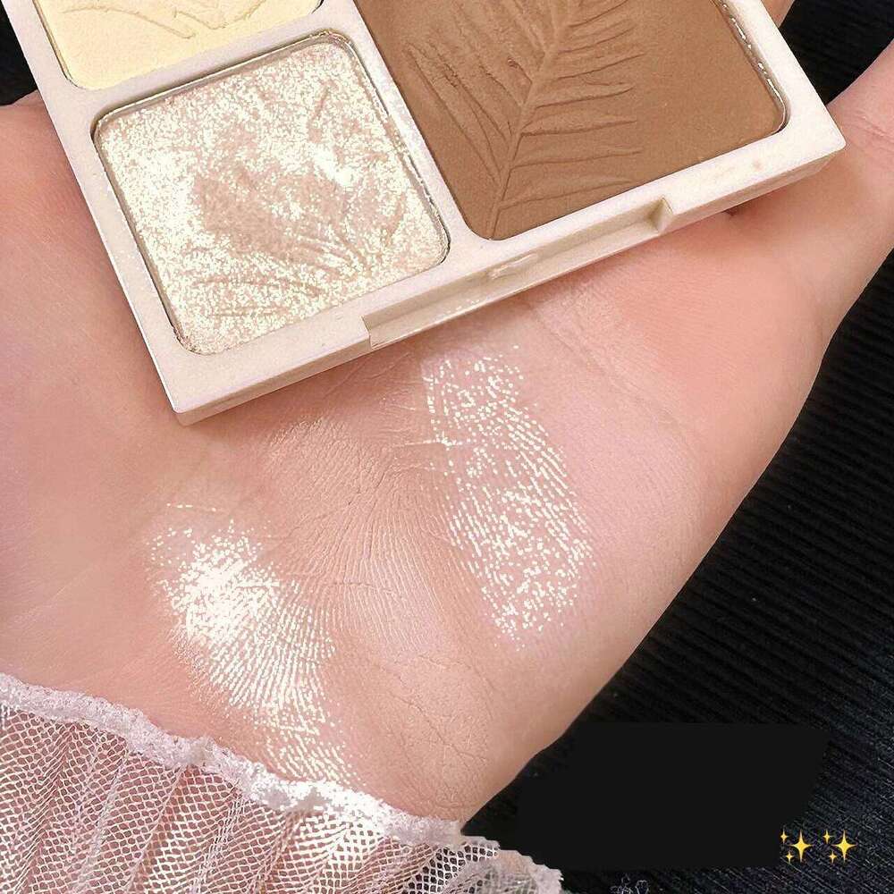 4 Colors Highlighter Contour 3D Facial Bronzer Cosmetic Brightening Beige Matte Highlights Palette Eye Shadow Nose Powder Makeup X250