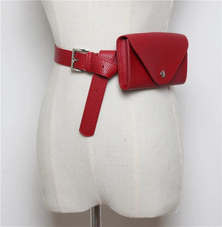 Waist Bag PU Leather Fanny Pack Femal Belt Phone Pouch Small Chest Pack Bags Vintage Women Belt Messenger Bags 250714