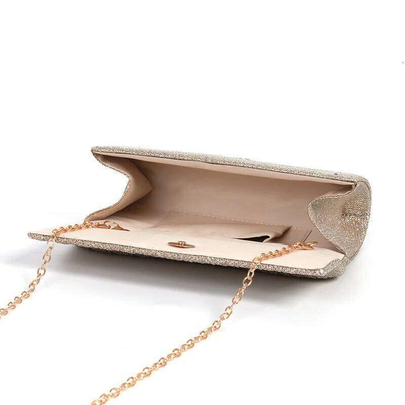 Clutch Bag: Ladies' Dinner Dazzling and Sparkling Pleated Evening Dress Bag, Round-bottomed Crossbody Bag