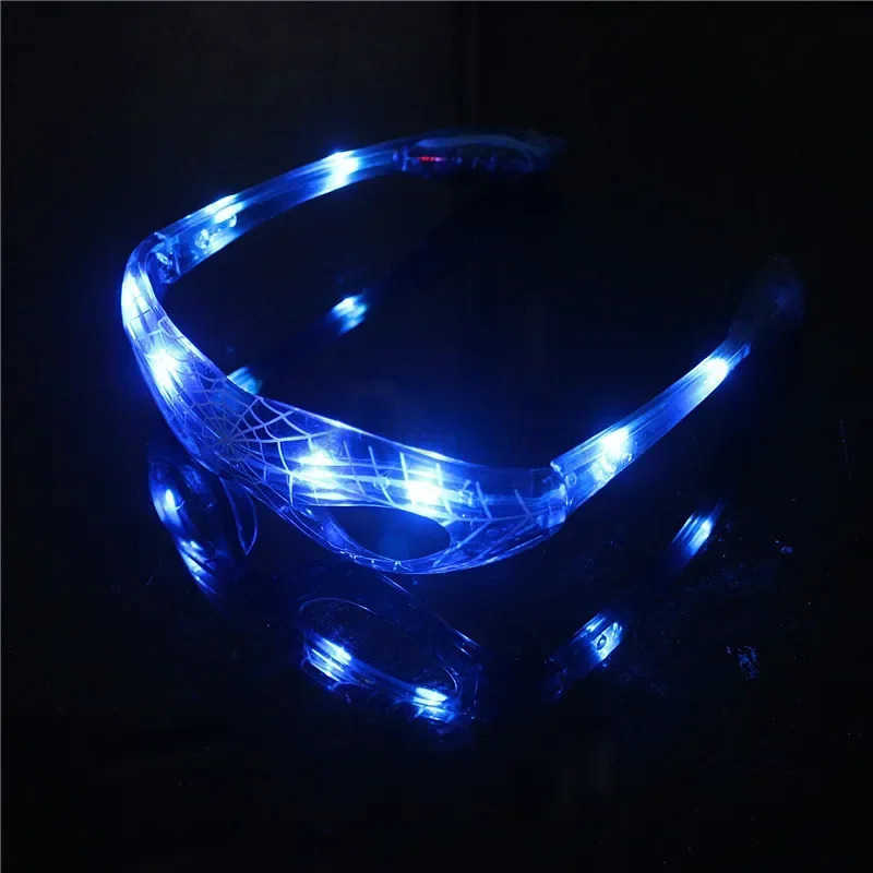 Disney Spiderman Glowing Glasses Marvel Anime Figure LED Flashing Glasses Sunglasses Cartoon Childrens Party Toys Boys Gifts W20250716