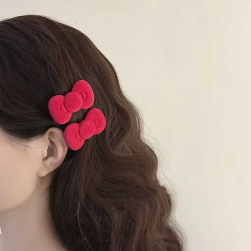 Sanrio 2pcs Sweet Pink Bow Star Hairpin for Girls Women Y2k Korean Style Heart Hair Clip Barrette Side Clip Hair Accessoriesw250716