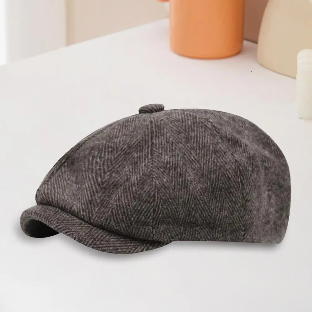 Men sboy Hat Spring Autumn Retro Beret Hat Men Octagonal Cap English Style Street Cap Warm Headwear Women Painter Hat 250715