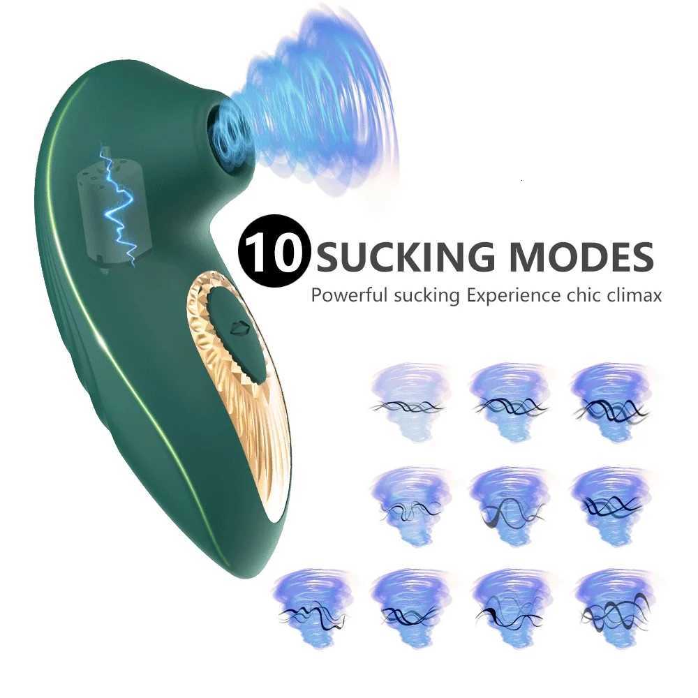 10 Mode Powerful Clit Sucker Vibrator for Women Sucking Clitoris Vacuum Stimulator Nipple Vibrating Female Sex Toy for Adult 18XJ250715