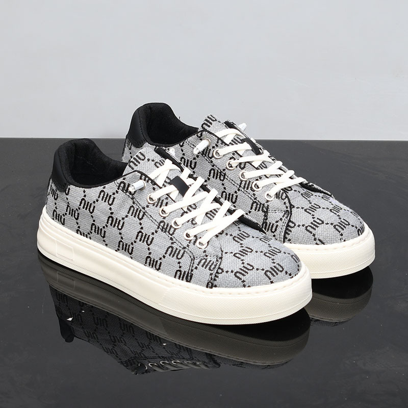 Designer Running shoes free shipping Canvas shoes low cut summer printed mens breathable sports and leisure shoes black khaki