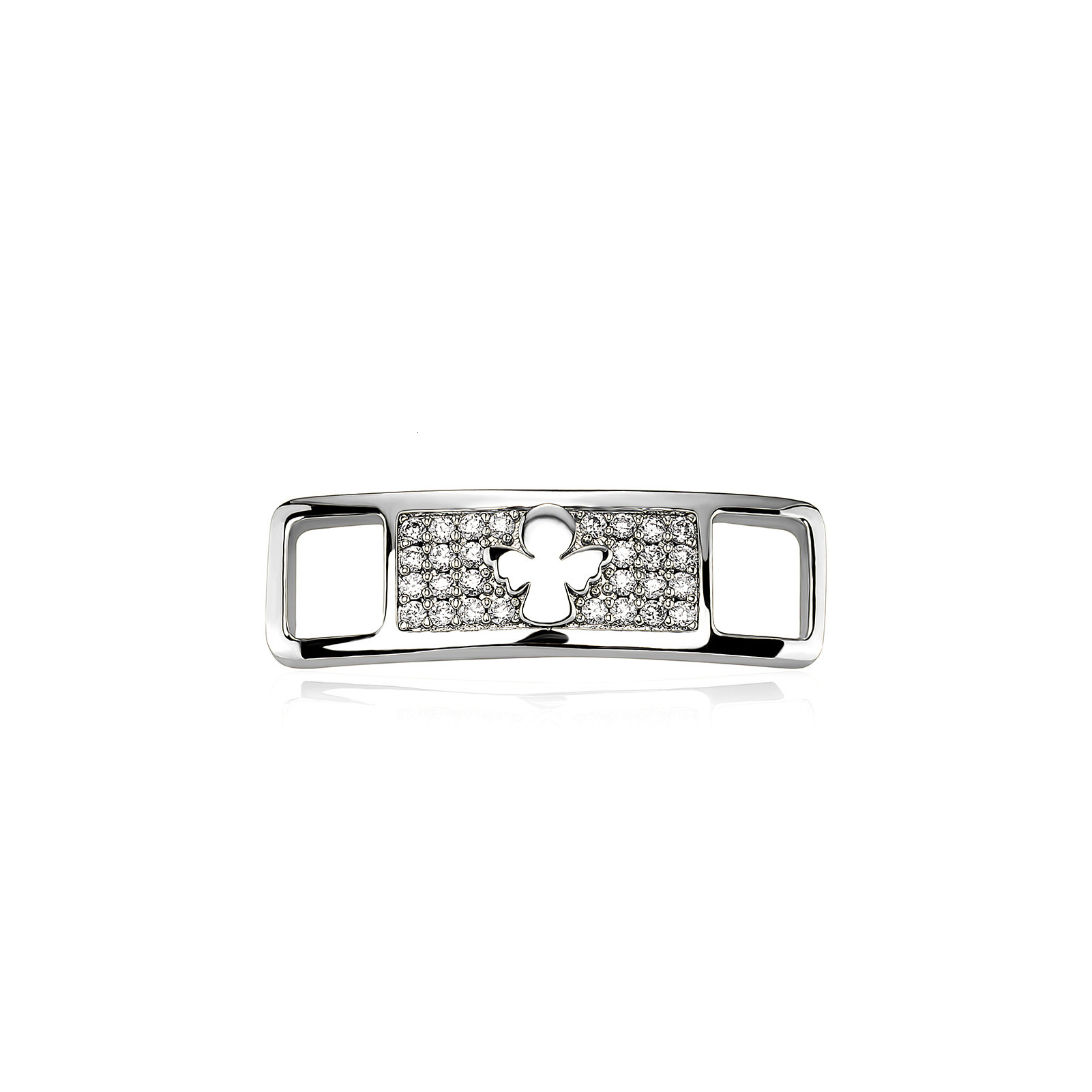 New Arrival Hip-hop Shoe Buckles Iced Out Bling Bling Metal Accessories Unique Design with Moissanite Cross Heart Angel Decor Stylish Shoe Bling