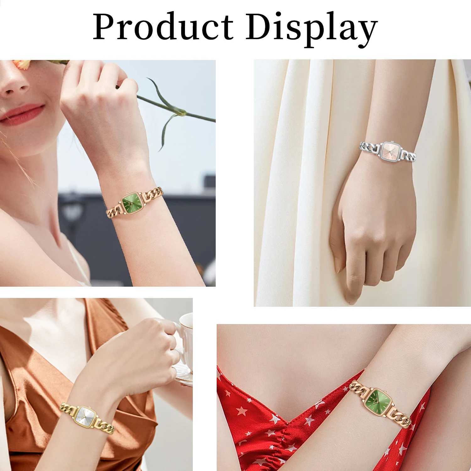 Reward Wen Quartz Ice Luxury Ladies Waterproof Luminous Ice Elegant Fem Clock Y250715