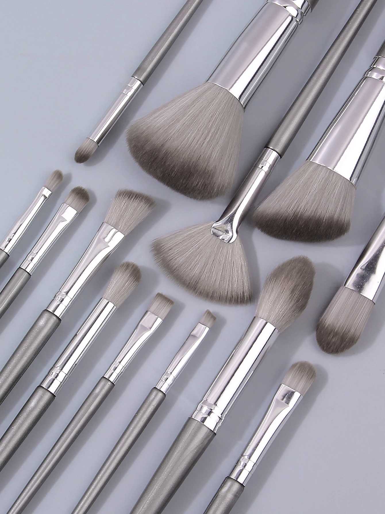 19Pcs Vegan Makeup Brush Sponge Kit /Travel - Pro Synthetic Brushes 3 Dual Blenders Puffs 6-in-1 Gift Set XJ2500716
