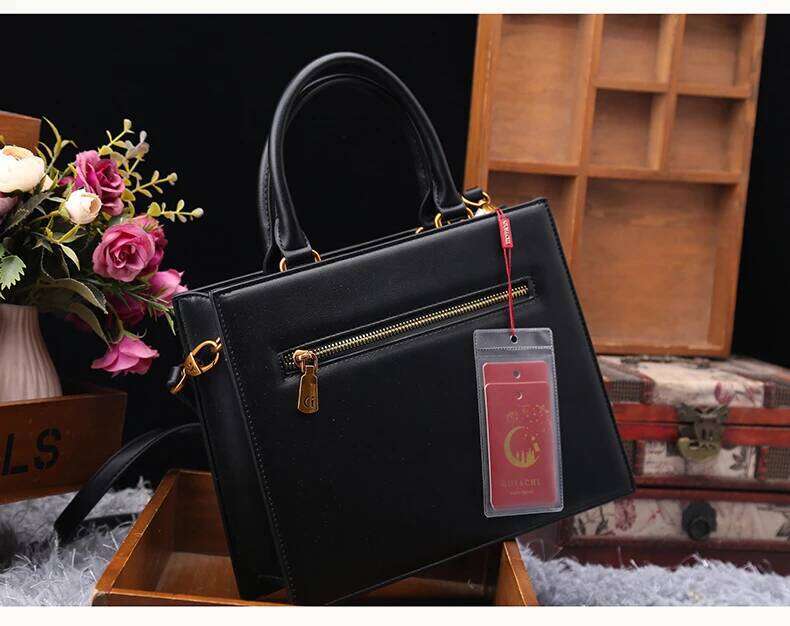 Vintage Designer Delicate Embroidery Cat Printing Women Popular and Fashionable Tote Bag with Large Capacity