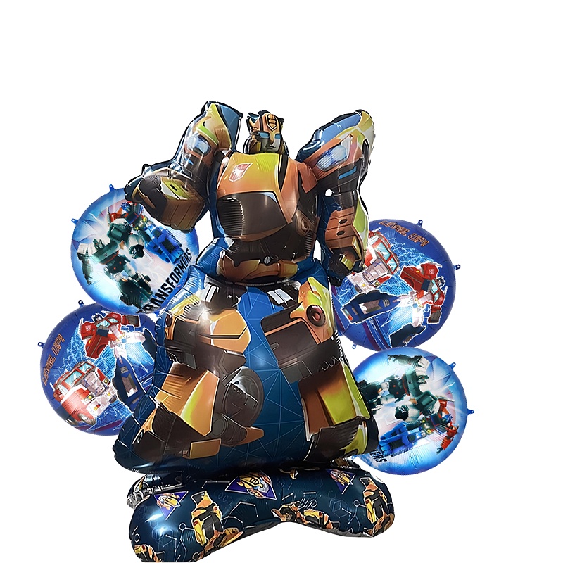 46-inch super-large Transformers decorative balloon cartoon aluminum film balloon party atmosphere decoration prop shooting prop