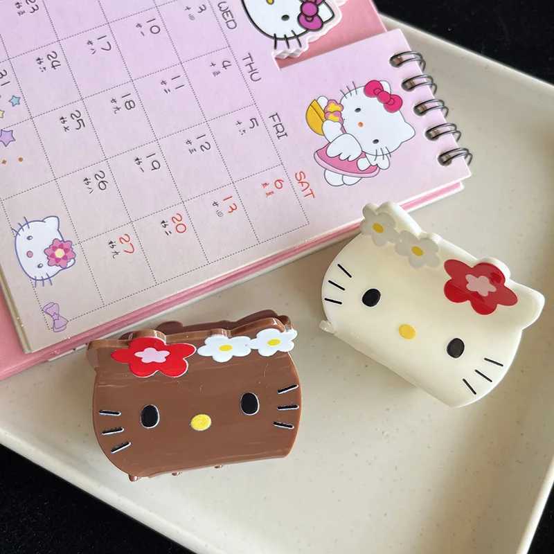 Sanrio Anime Sanrio Clip Cartoon Cute Hello Kitty Hairpin Girl Hairpin Shark Hair Clips Ornament Accessories Girlfriend Giftw250716
