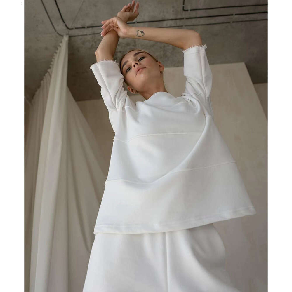 Shorts Summer Loose Casual Patchwork Straight Pants Cotton Short Sleeve T-Shirt Set B5