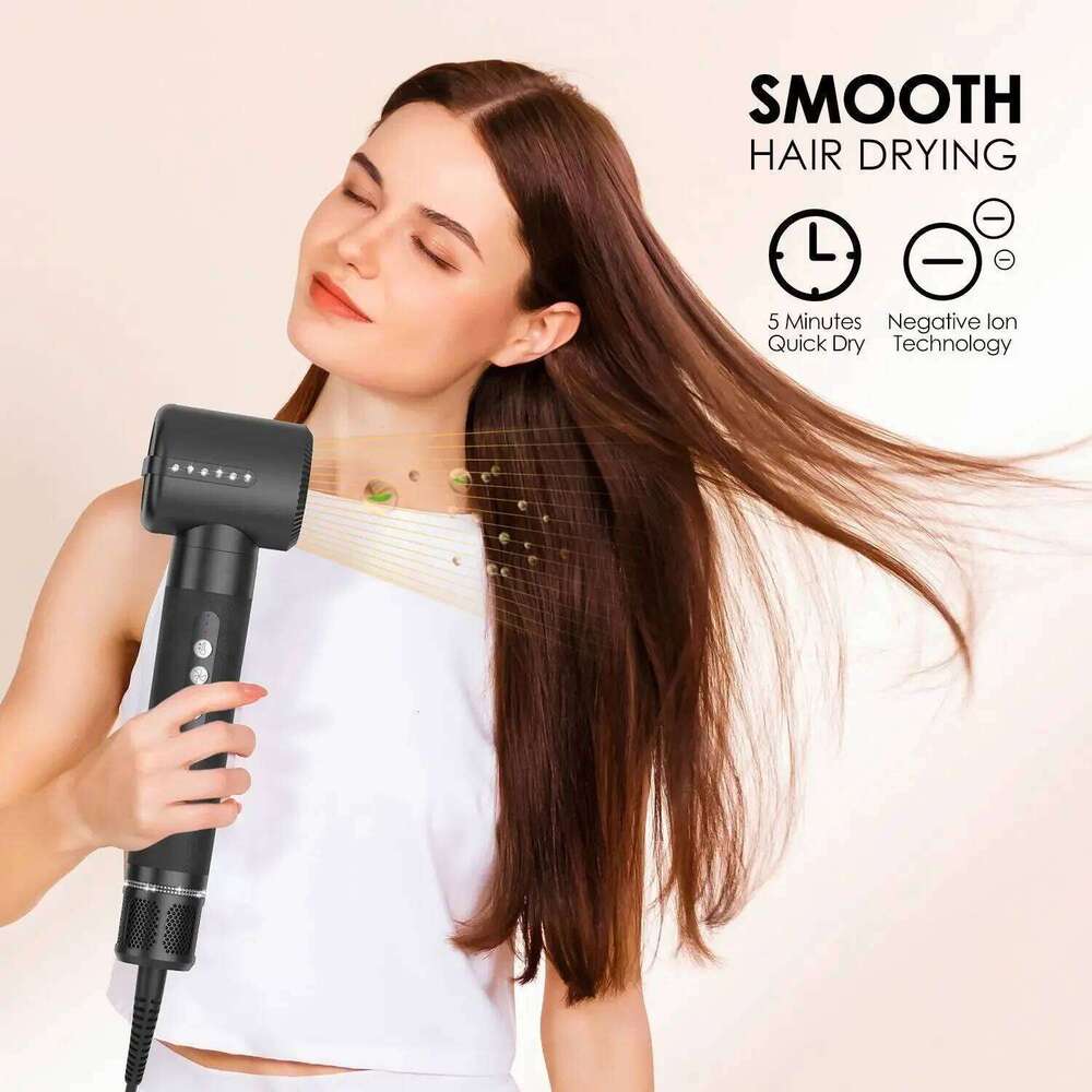 7-In-1 Household Hairdrier Comb Straightening Curling Iron Cold Hot Air Blow Dryer Salon Tool Accessories