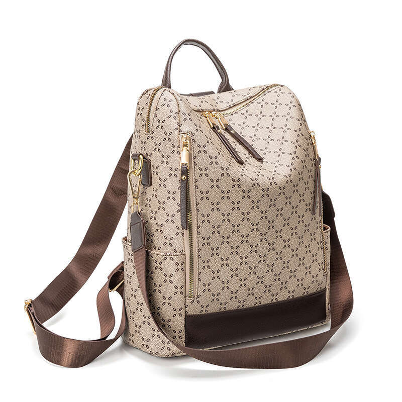 Women's New Simple Casual Backpack Outdoor Travel Large Capacity Shoulder Bag