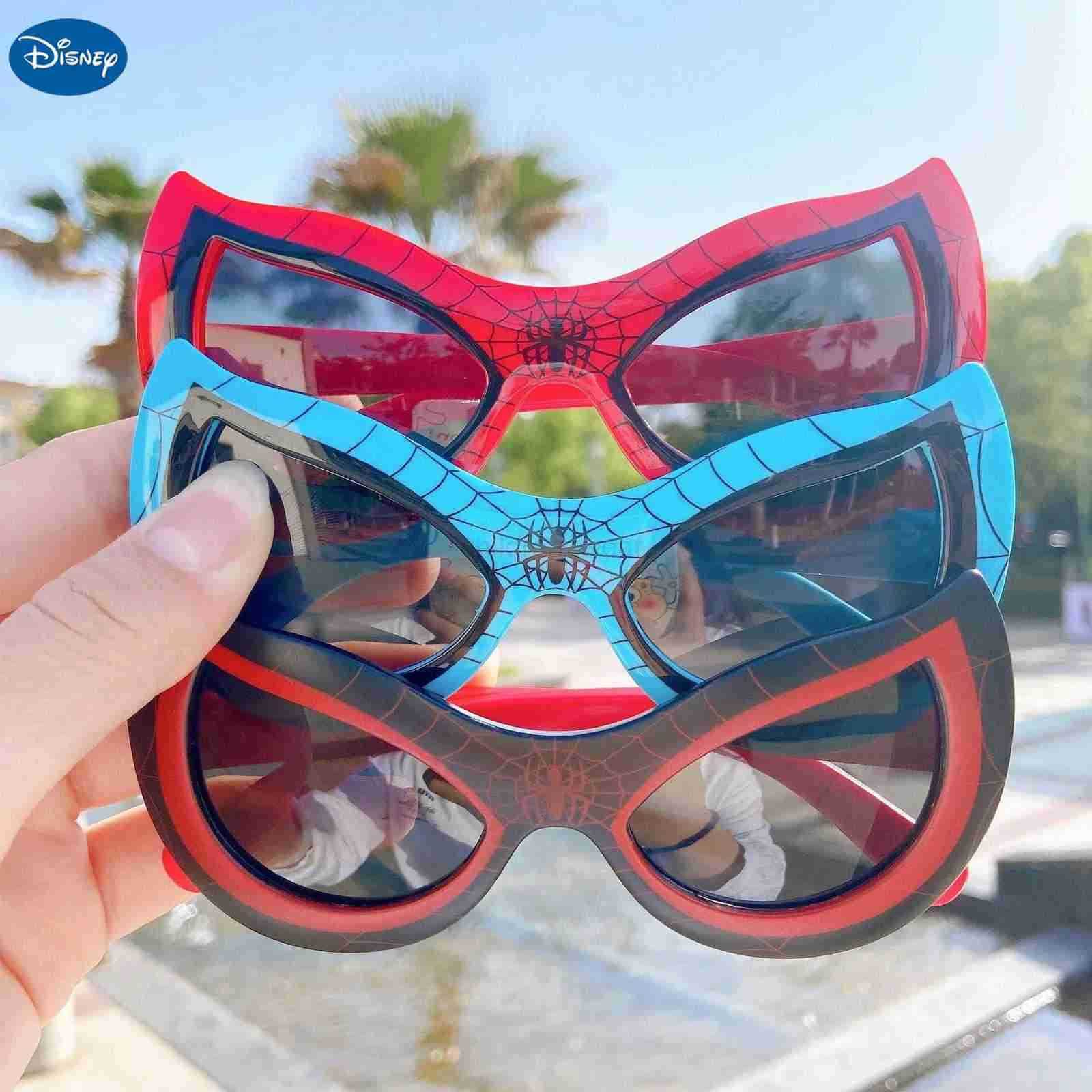 Disney NEW Disney Spiderman Sunglasses Plastic Action Toys Figure Anime Spider Cartoon Fashion Sunglasses Cute Gifts For Kids Toys W20250716