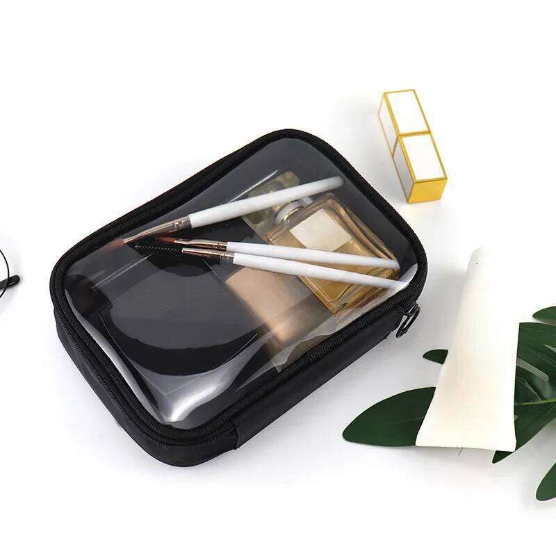 Women Makeup Bag Waterproof Clear PVC Cosmetic Case Travel Make Up Kit Bags for Men Toiletry Brush Organizer Pouch X250716
