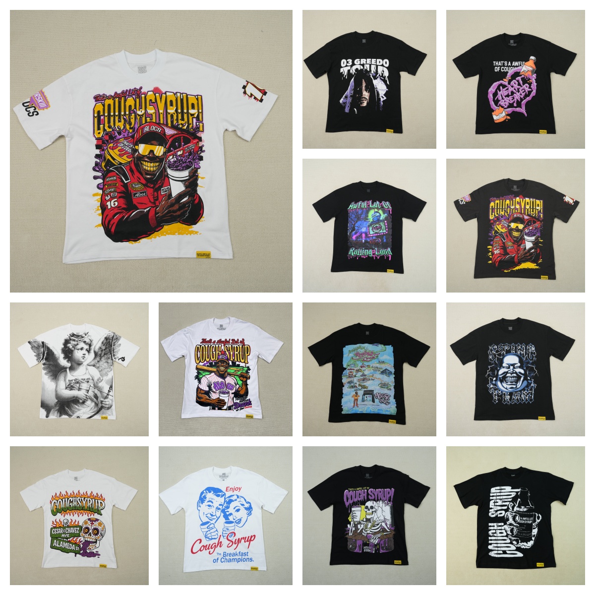 Men's TShirts Designer thats a awful lot of caugh syrup Tshirt Mens Womens Shirt High-quality Version Clothing Loose Tees Tops Man Casual Street Graffiti Short tee DY99