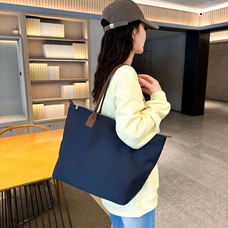 Large Capacity Canvas Tote Oxford Fashion Handbag New Women's Simple Shoulder Bag Female Waterproof Shopping Bags