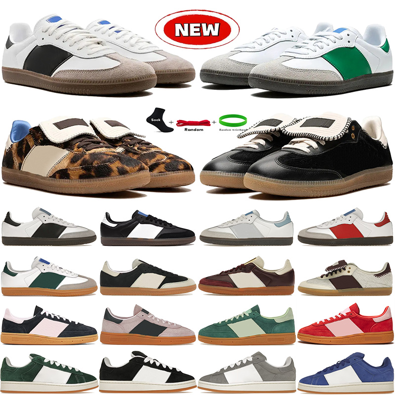 Designer Casual Shoes For Men Women Fashion Low Flats Sneakers Canvas Leather Sneaker Vegan White Gum Leopard Black White Grey Green Outdoor Mens Trainers Size 36-45