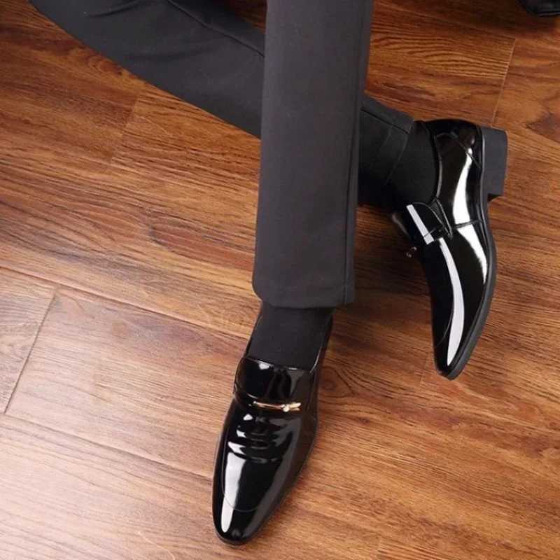 Dress Shoes Man Spring Autumn Official Casual Business Legitimate Leather Elegant Social Shoe for Men and Classic Gentleman 39 Y250715