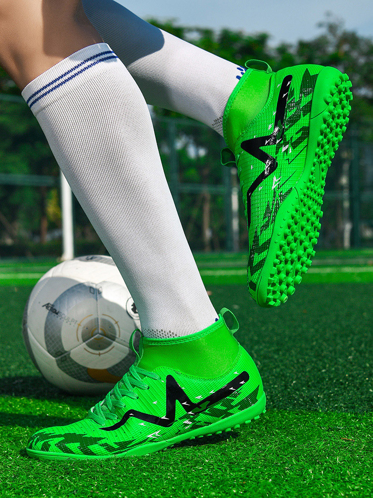 Breathable Summer Soccer Shoes - Men's Women's Kids' Grass Training Footwear with Anti-Slip Nails