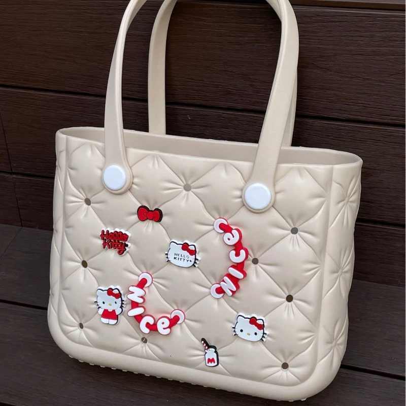 Sanrio Hot Fashion JIBBITZ Hello Kitty Shoe Decorations For Clogs Cute Cartoon PVC Shoe Charms With Chain Christmas Party Gifts w250716