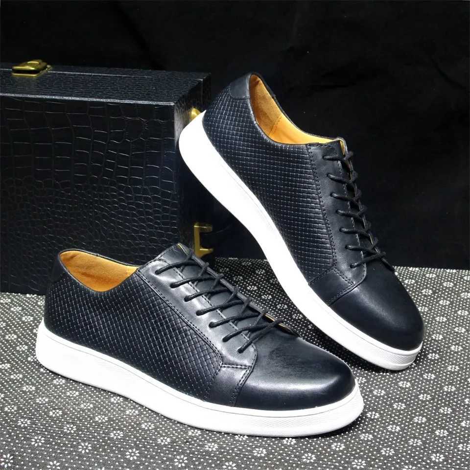 Mens Classic Derby Casual Shoes Cow Genuine Leather Lace-Up Comfortable Driving Sneakers Flat Original Style for Men W250716