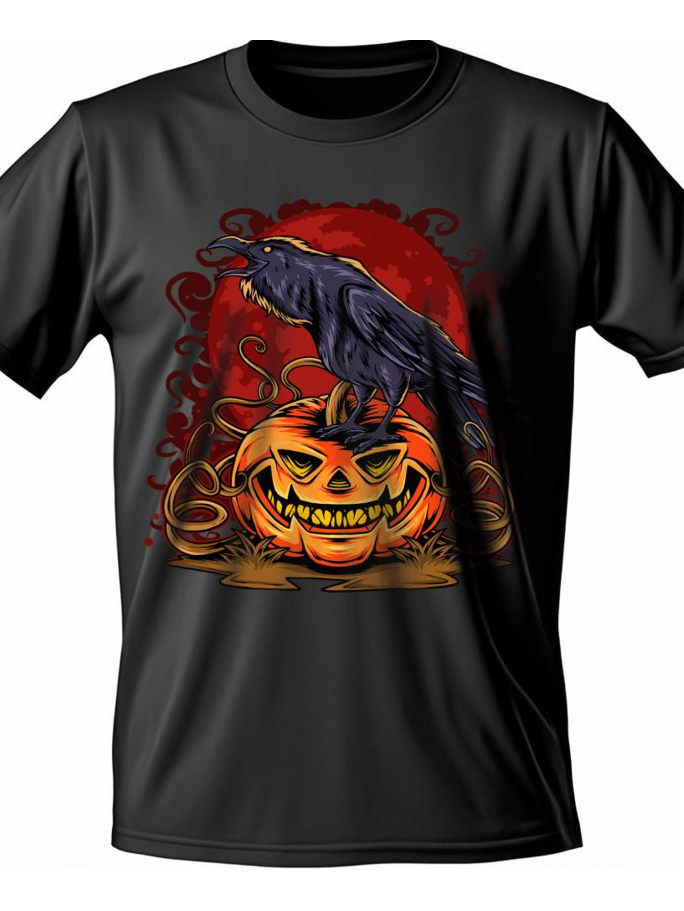 VogueEpoch 180g black text Graphics White Round collar Cotton S-3XL Men Short sleeve Adult T Shirts Halloween Wed 52