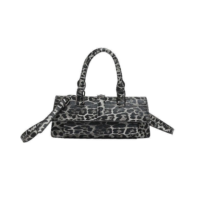 Bags for Women 2025 New Korean Fashion Leopard Print Ins Crossbody Handbag Shoulder Small Square Bag PU