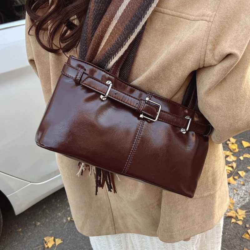 PU Leather Shoulder Bags For Women 2025 Y2K Vintage Ladies Underarm Commuting Bag Hot Sale Bags for Women Handbags And Purses